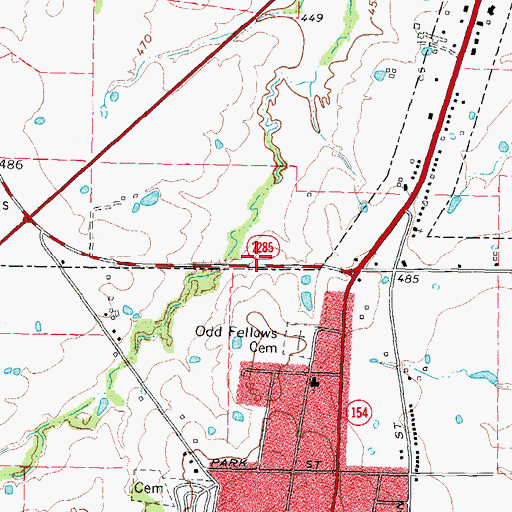 Topographic Map of First United Pentecostal Church, TX