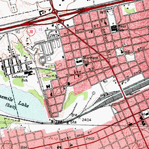 Topographic Map of First Mexican Baptist Church, TX