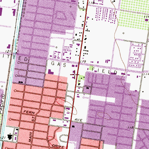 Topographic Map of The Church of Jesus Christ of Latter Day Saints - McAllen, TX