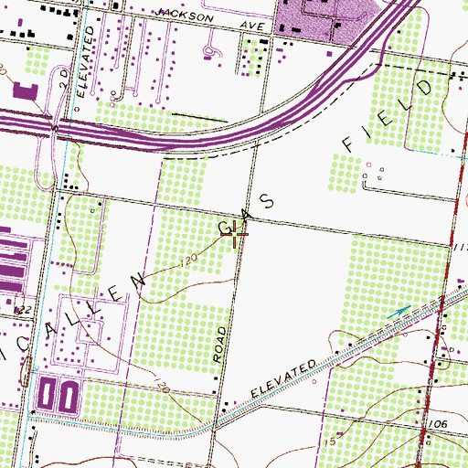 Topographic Map of Grace Presbyterian Church, TX