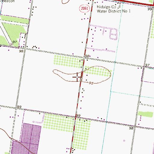 Topographic Map of Abundant Grace Community Church, TX