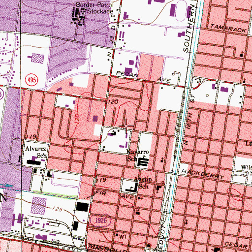 Topographic Map of Our Lady of Perpetual Help Church, TX