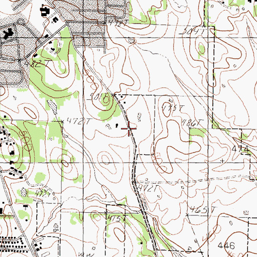 Topographic Map of First Church of the Nazarene, TX