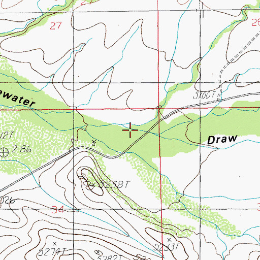 Topographic Map of Bruno Canyon, AZ