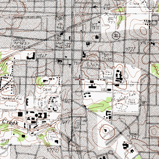 Topographic Map of The Church of Jesus Christ of Latter Day Saints, TX