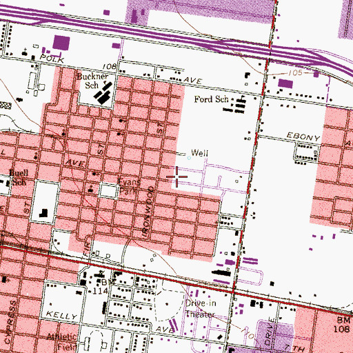 Topographic Map of Apostolic Assembly Church, TX