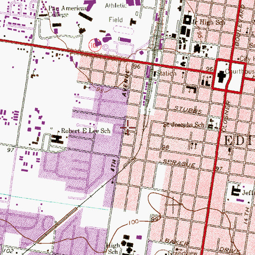 Topographic Map of Apostolic Church, TX