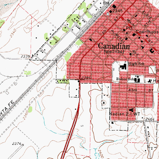 Topographic Map of Believers Covenant Fellowship Church, TX