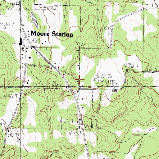 Topographic Map of Union Station African Methodist Episcopal Church, TX