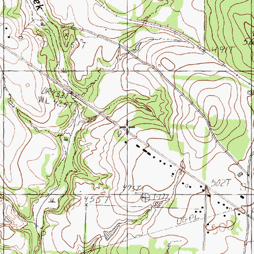 Topographic Map of Calvary Temple Assembly of God Church, TX