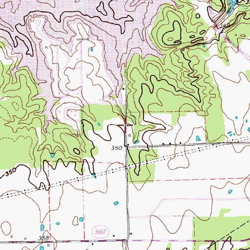 Topographic Map of Mary Queen of Heaven Catholic Church, TX