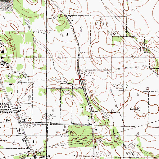 Topographic Map of Church of God, TX