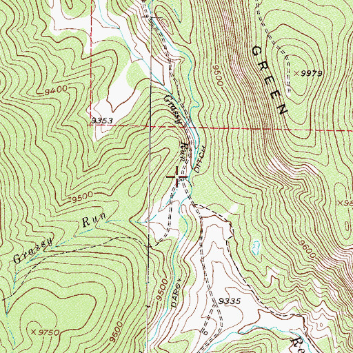 Topographic Map of Darcy Ditch, CO