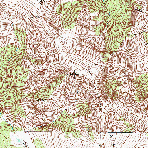 Topographic Map of Arapaho Ridge, CO