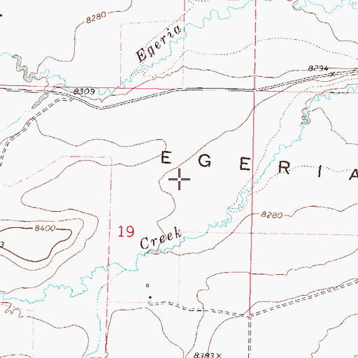 Topographic Map of Egeria Park, CO
