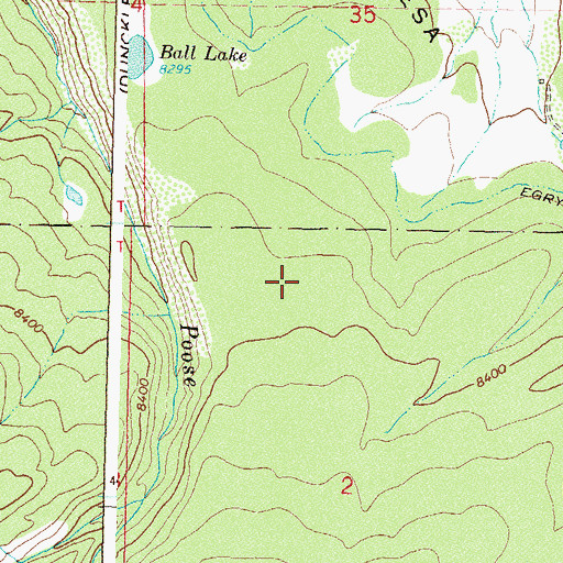 Topographic Map of Egry Mesa, CO