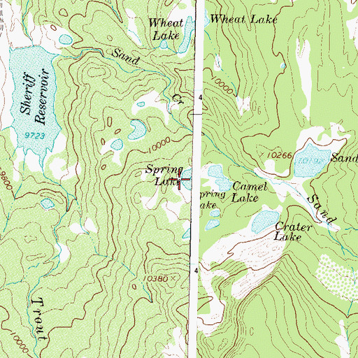 Topographic Map of Spring Lake, CO