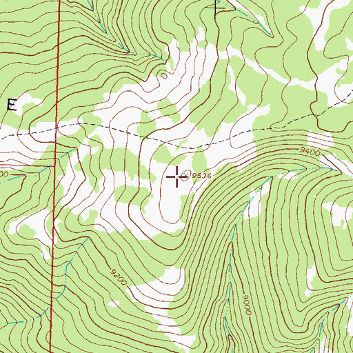 Topographic Map of Big Ridge, CO