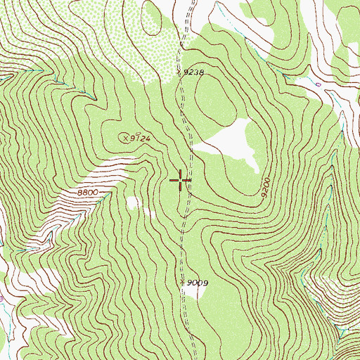 Topographic Map of Hay Flat Trail, CO