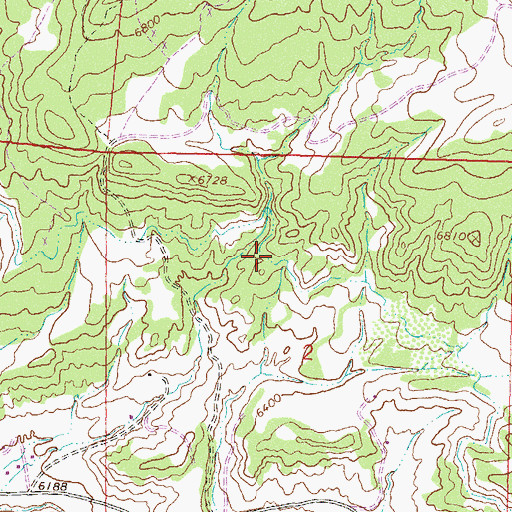 Topographic Map of Grass Valley Canal, CO