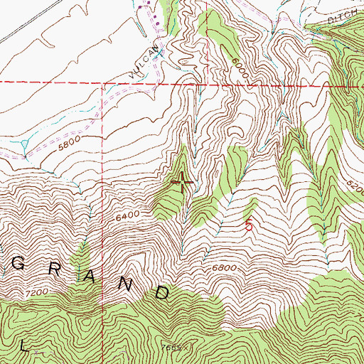 Topographic Map of Coal Ridge, CO