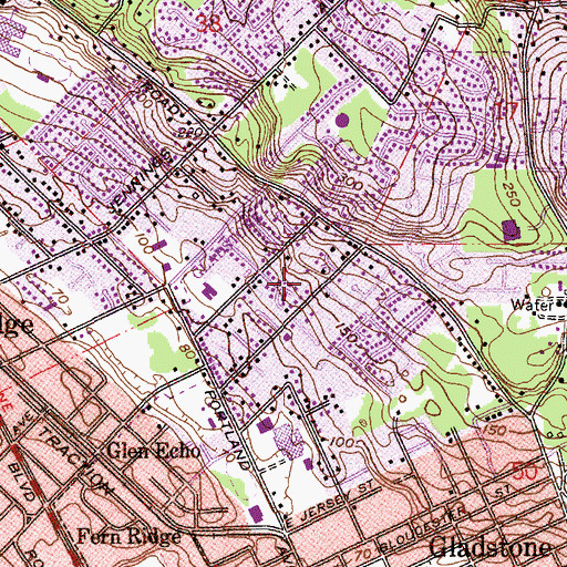 Topographic Map of Salty Acres Wetlands, OR