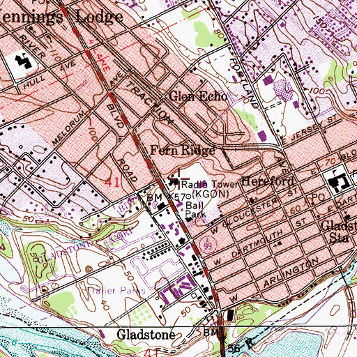 Topographic Map of Olson Wetlands, OR