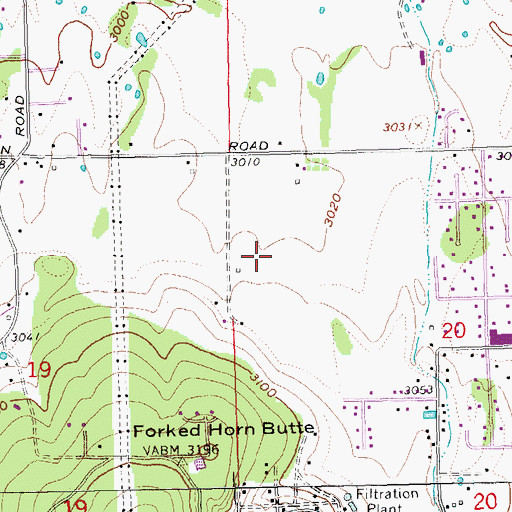 Topographic Map of Hayden City Park, OR