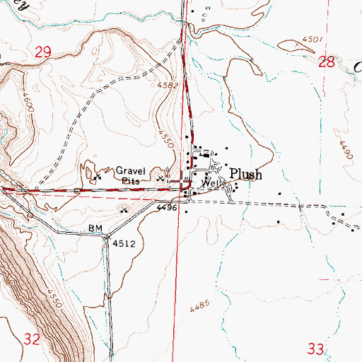 Topographic Map of Egan County Park, OR