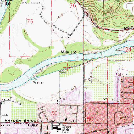 Topographic Map of Harvest Landing, OR