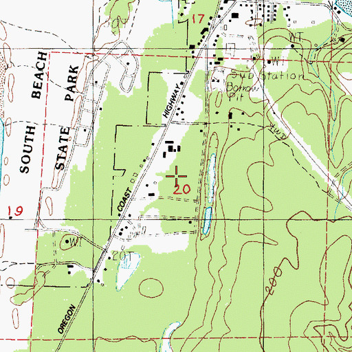 Topographic Map of Mike Miller County Park, OR