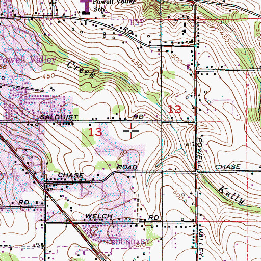 Topographic Map of Southeast Community Park, OR