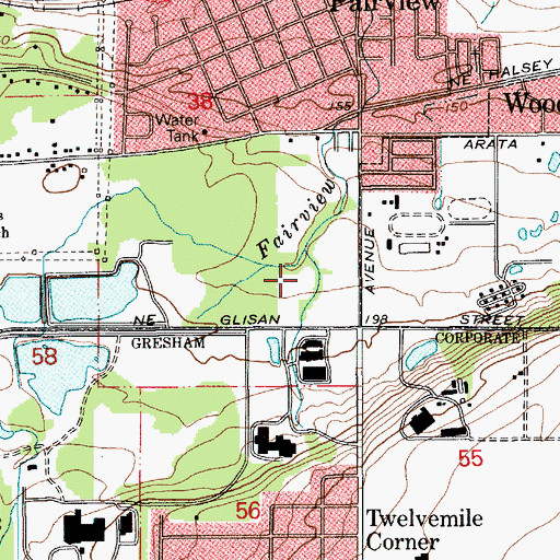Topographic Map of Windstorm City Park, OR