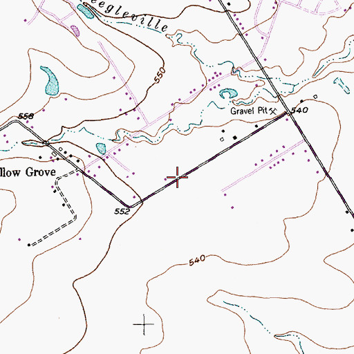 Topographic Map of Speegleville United Methodist Church, TX