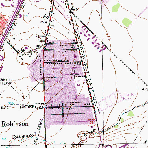Topographic Map of Family of Faith Church of the Nazarene, TX