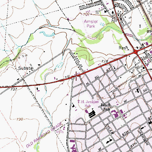 Topographic Map of Mc Gregor United Pentecostal Church, TX