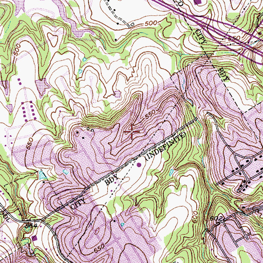 Topographic Map of Church of the Redeemer, TX