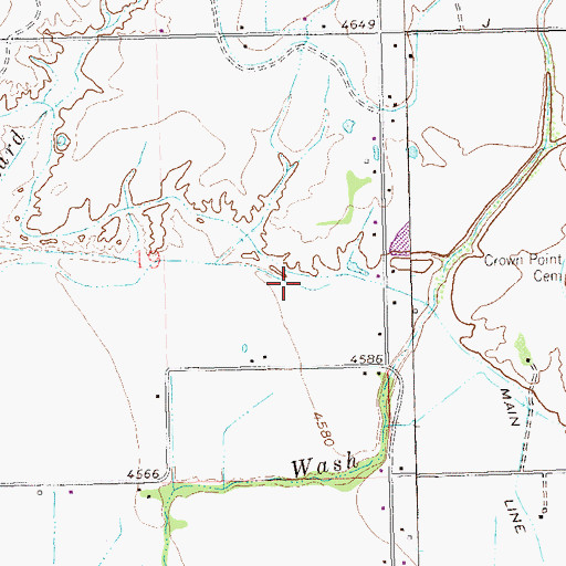 Topographic Map of Main Line Grand Valley Canal, CO