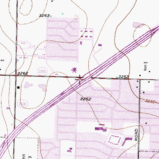 Topographic Map of Lutheran Home of West Texas Church, TX