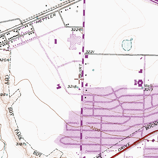 Topographic Map of Carter Chapel Methodist Church, TX