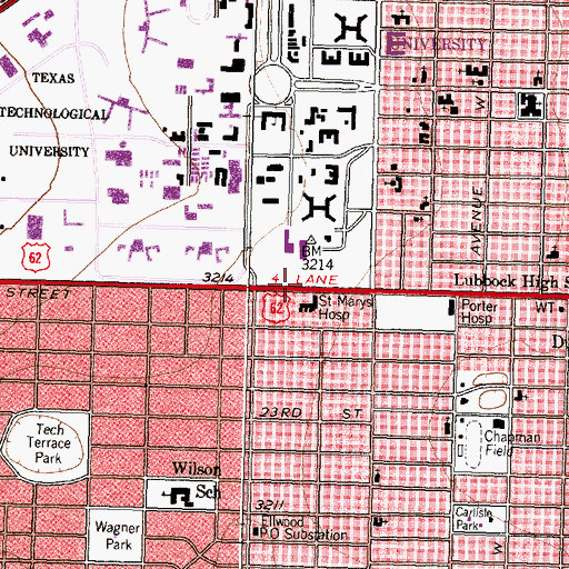 Topographic Map of The Church of Jesus Christ of Latter Day Saints, TX
