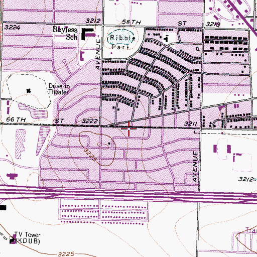 Topographic Map of The Reorganized Church of Jesus Christ of Latter Day Saints, TX
