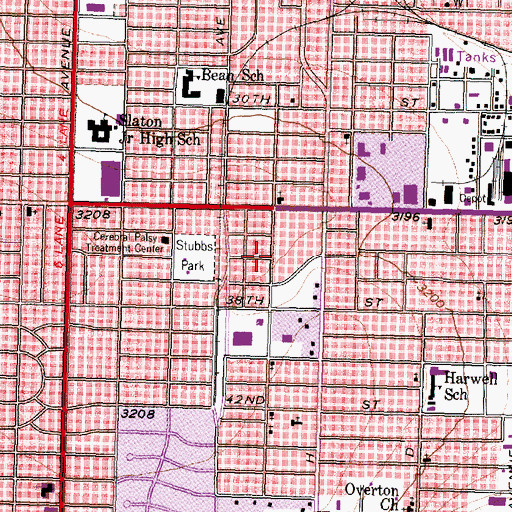 Topographic Map of Pentecostal Holiness Church, TX