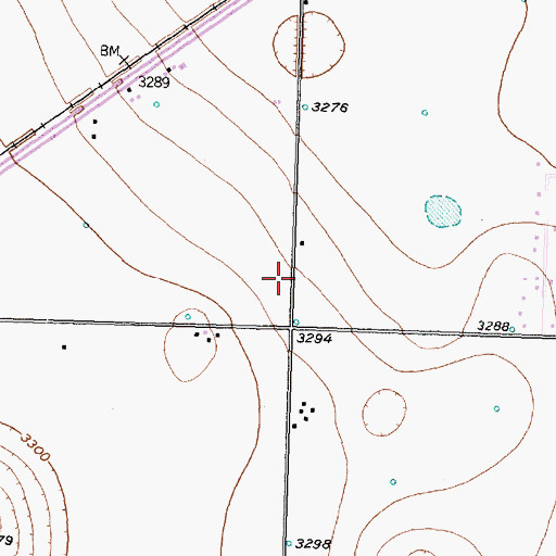 Topographic Map of Heritage Church, TX