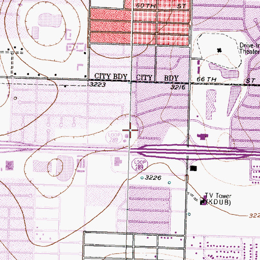 Topographic Map of Trinity Student Fellowship Church, TX