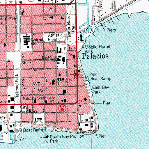 Topographic Map of United Pentecostal Church, TX