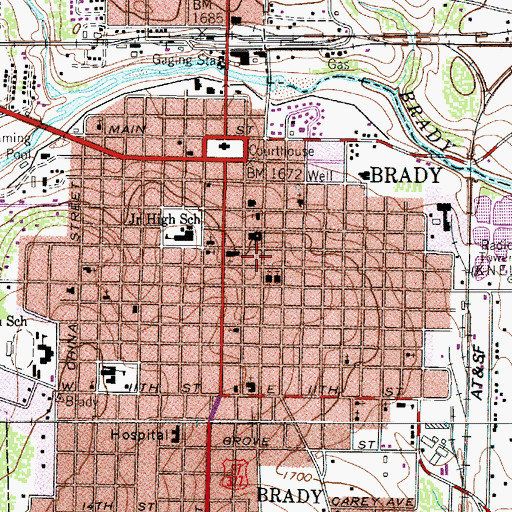 Topographic Map of Bible Baptist Church, TX