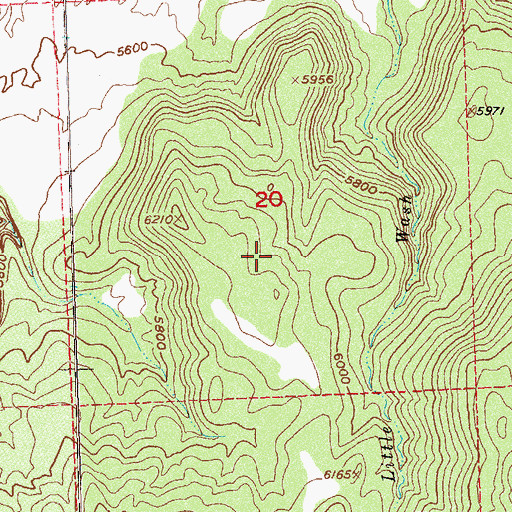 Topographic Map of Cobert Flats, CO
