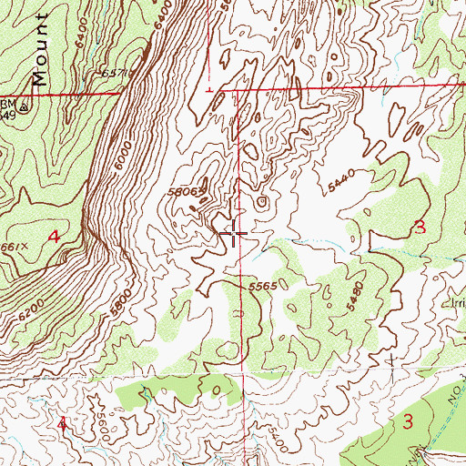 Topographic Map of Orchard Mesa Canal, CO