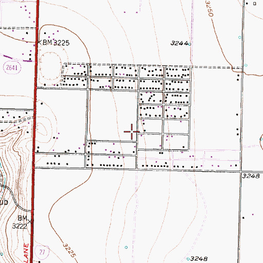 Topographic Map of Skyline Baptist Church, TX